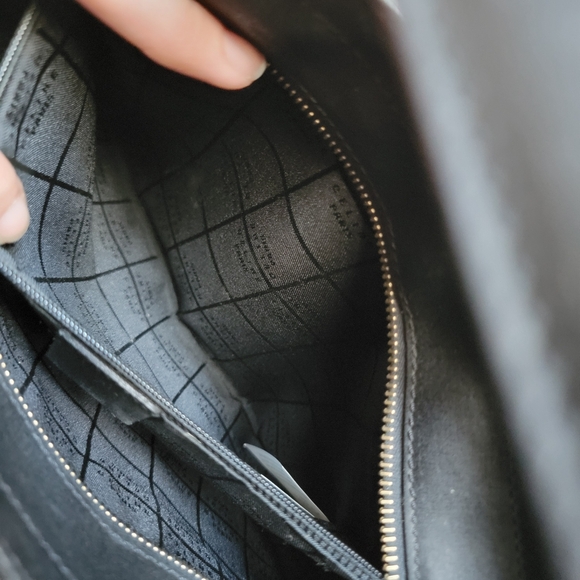 Celine Black Leather Bag - Céline Handbag w/ D-rings - Picture 5 of 12